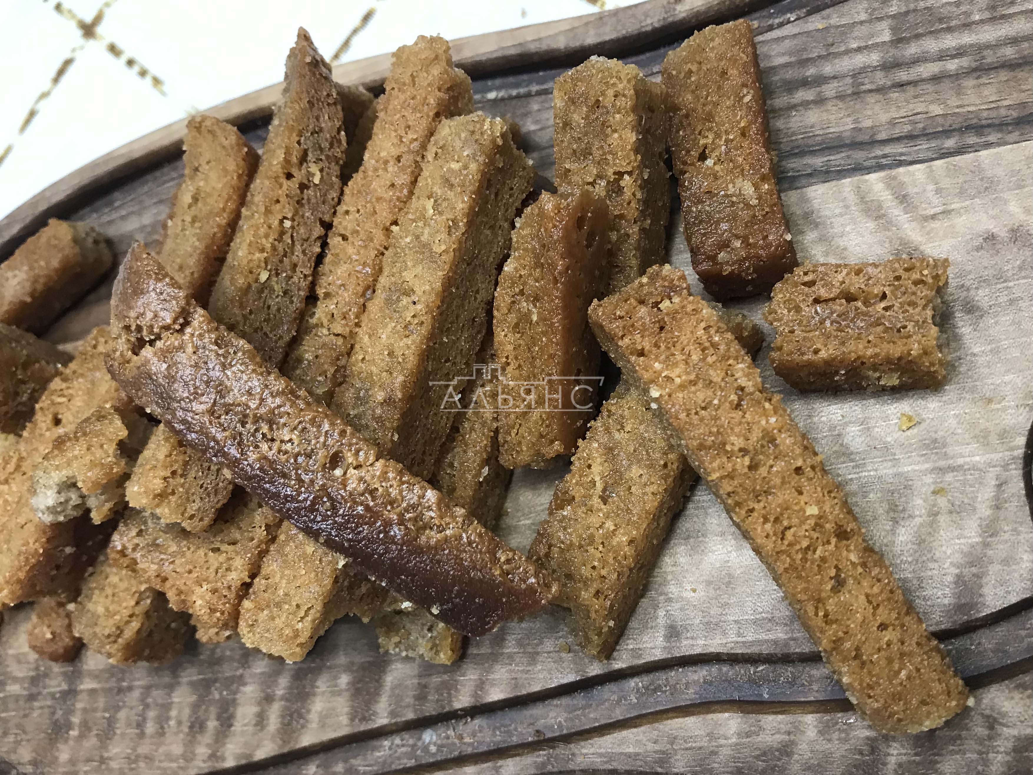 Деревенские гренки с чесноком в Можайске