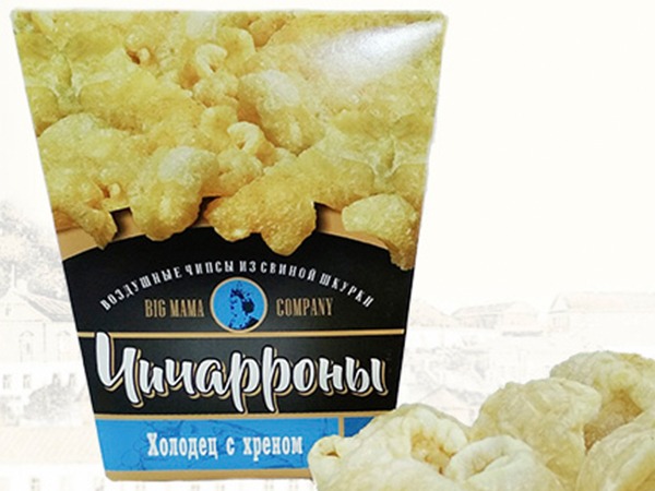Чичарроны со вкусом холодца и хрена в Можайске