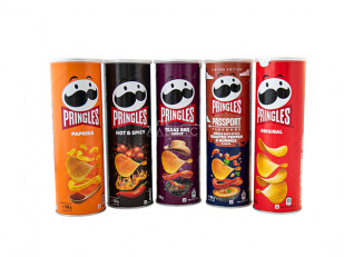 Картофель «Бруто» черный перец 130 гр.: Чипсы Принглс