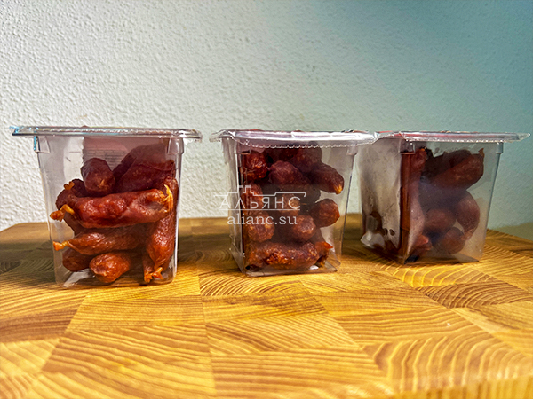 Колбаски МИНИ со вкусом аджики с/к (100 гр) в Можайске