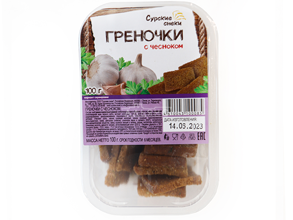 Сурские гренки с Чесноком (100 гр) в Можайске