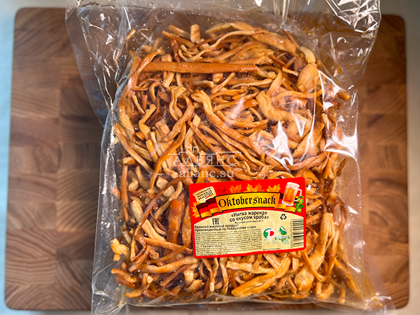 Нитка ЖАРЕНАЯ "Краб" Oktobtersnak 1 кг (сырный продукт) в Можайске