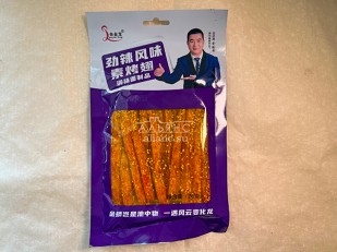 Семечки: Мучные полоски ФИОЛЕТОВЫЕ со вкусом острых куриных крылышек 76 гр