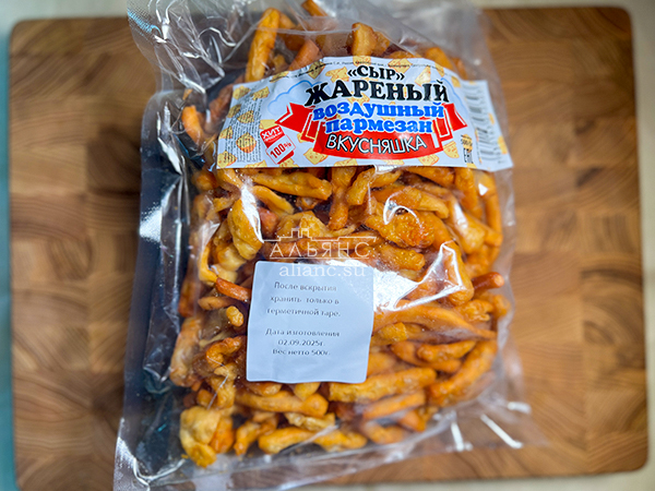 Жареный сыр "ВКУСНЯШКА" со вкусом пармезан (500 гр) в Можайске