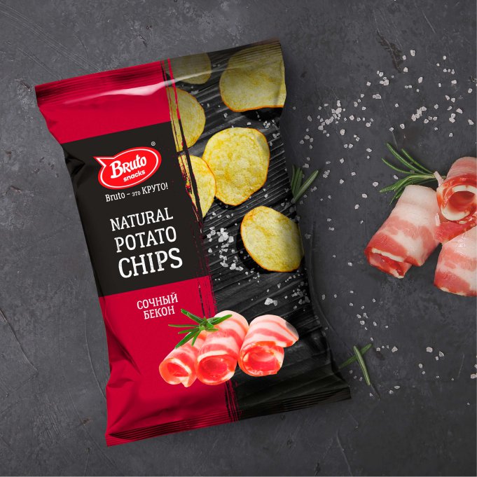 Картофель «Бруто» со вкусом бекона 70 гр. в Можайске